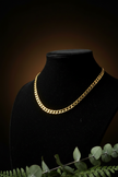 Gold Curb Chain - Image 1 with Greenery
