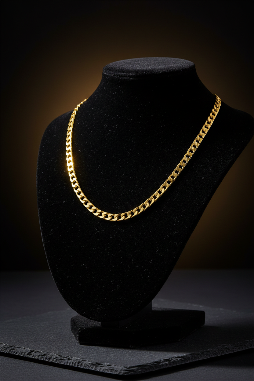 Gold Curb Chain - Version 2