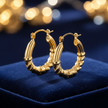 Gold Hoop Earrings Correct Pattern