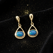 Gold Opal Drop Earrings – Gold Dust