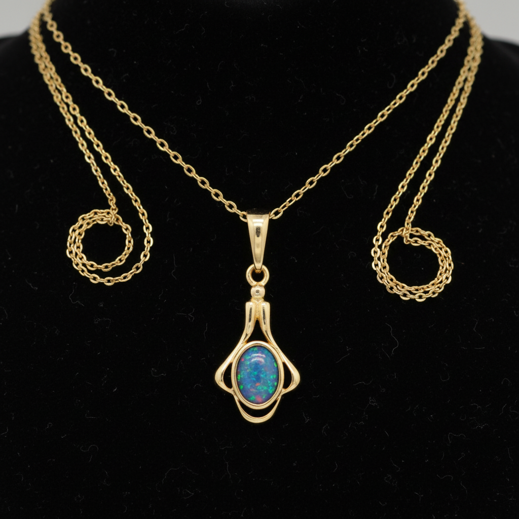 Gold Opal Pendant – Clean Regen