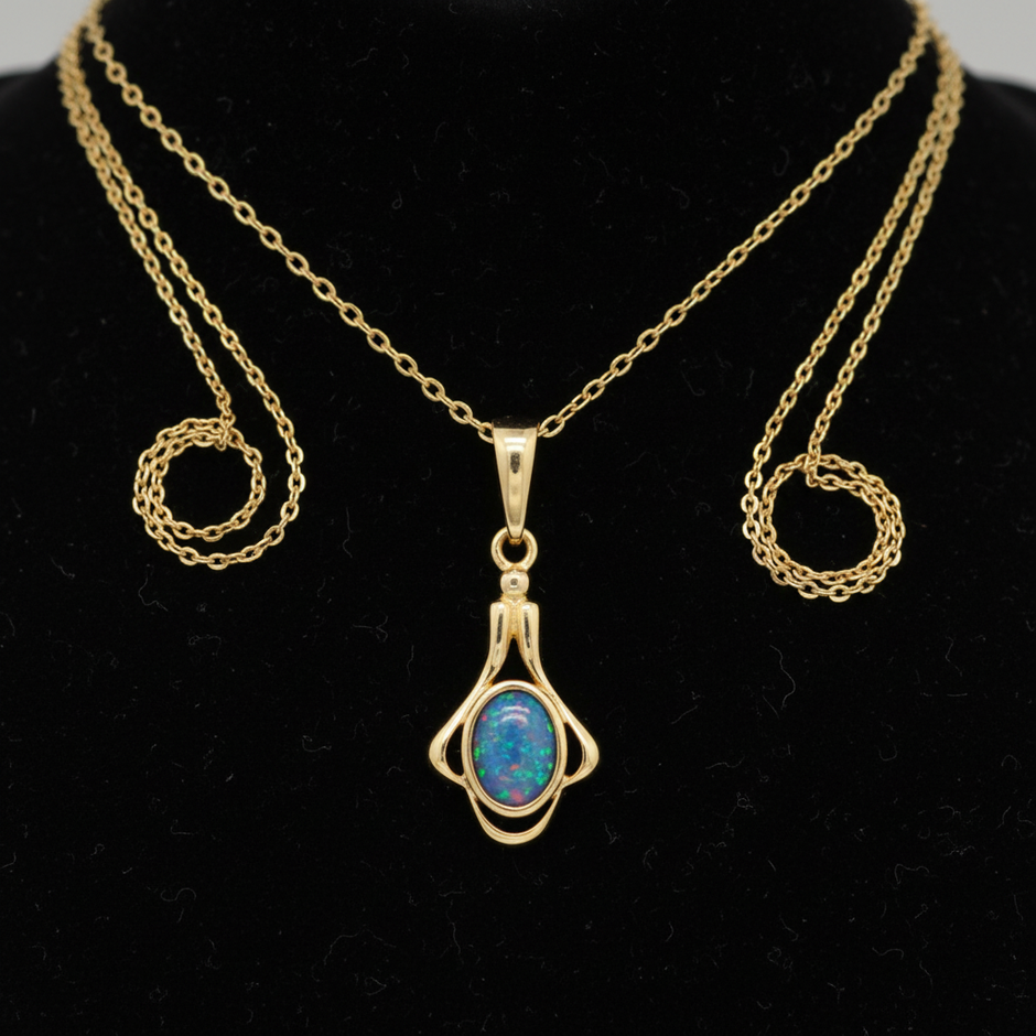 Gold Opal Pendant – Clean Regen