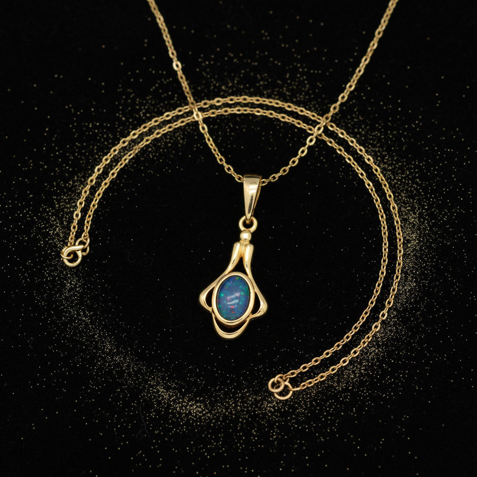 Gold Opal Pendant – Gold Dust Regen