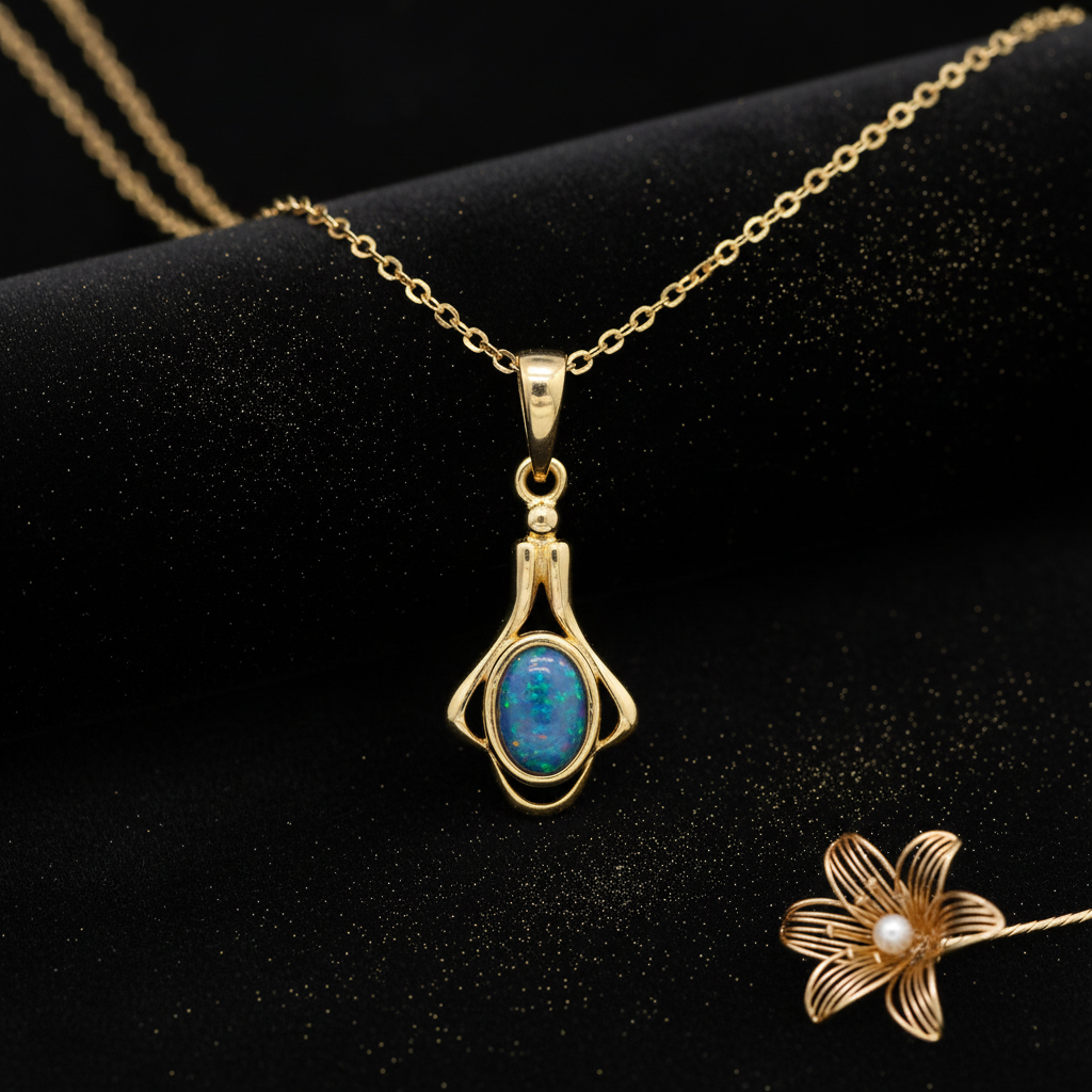 Gold Opal Pendant – V3 Regen