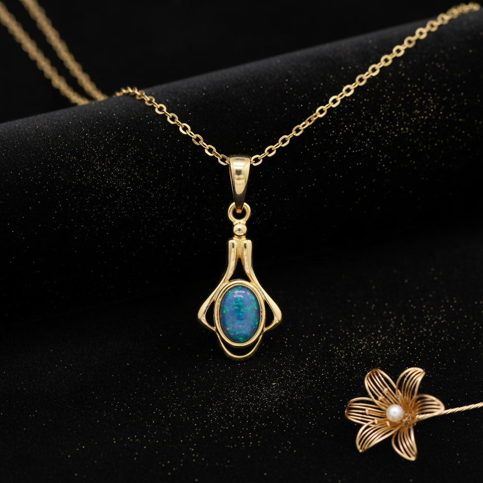 Gold Opal Pendant – V3 Regen