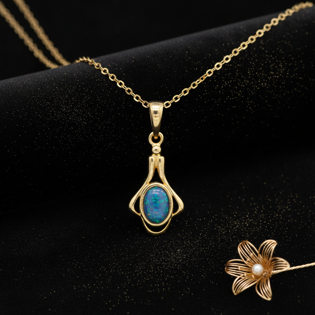 Gold Opal Pendant – V3 Regen