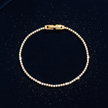 Gold Tennis Bracelet - Navy Dust