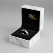 Gold Turquoise Ring - Marble Box