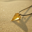 Golden Yellow Pendant Closeup