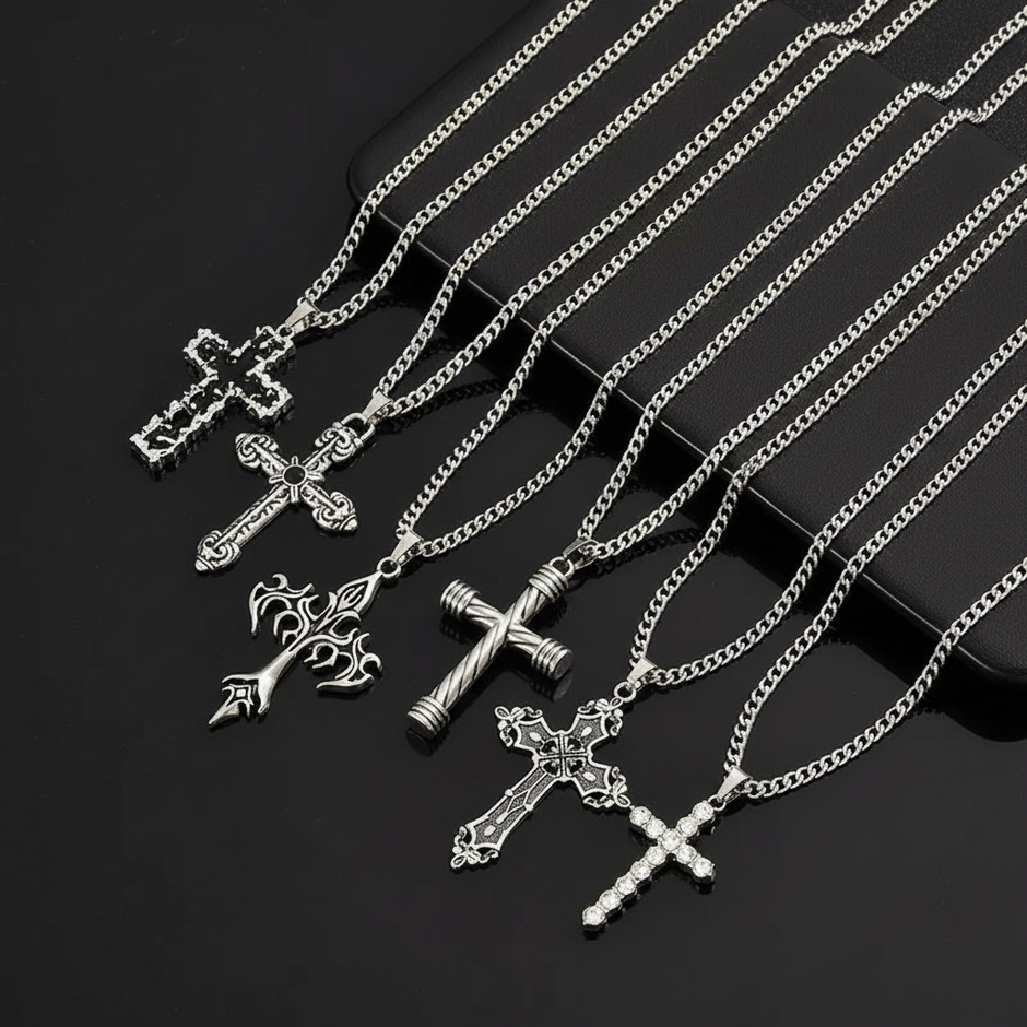 Gothic Cross Pendants Group Shot 2