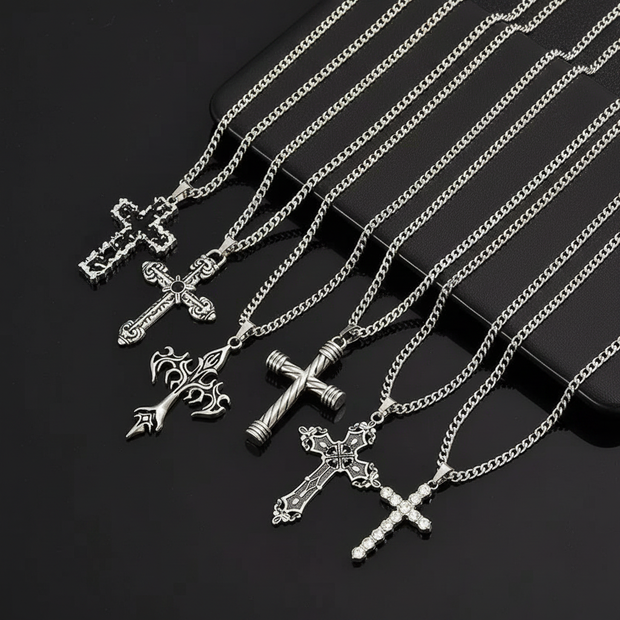Gothic Cross Pendants Group Shot 2