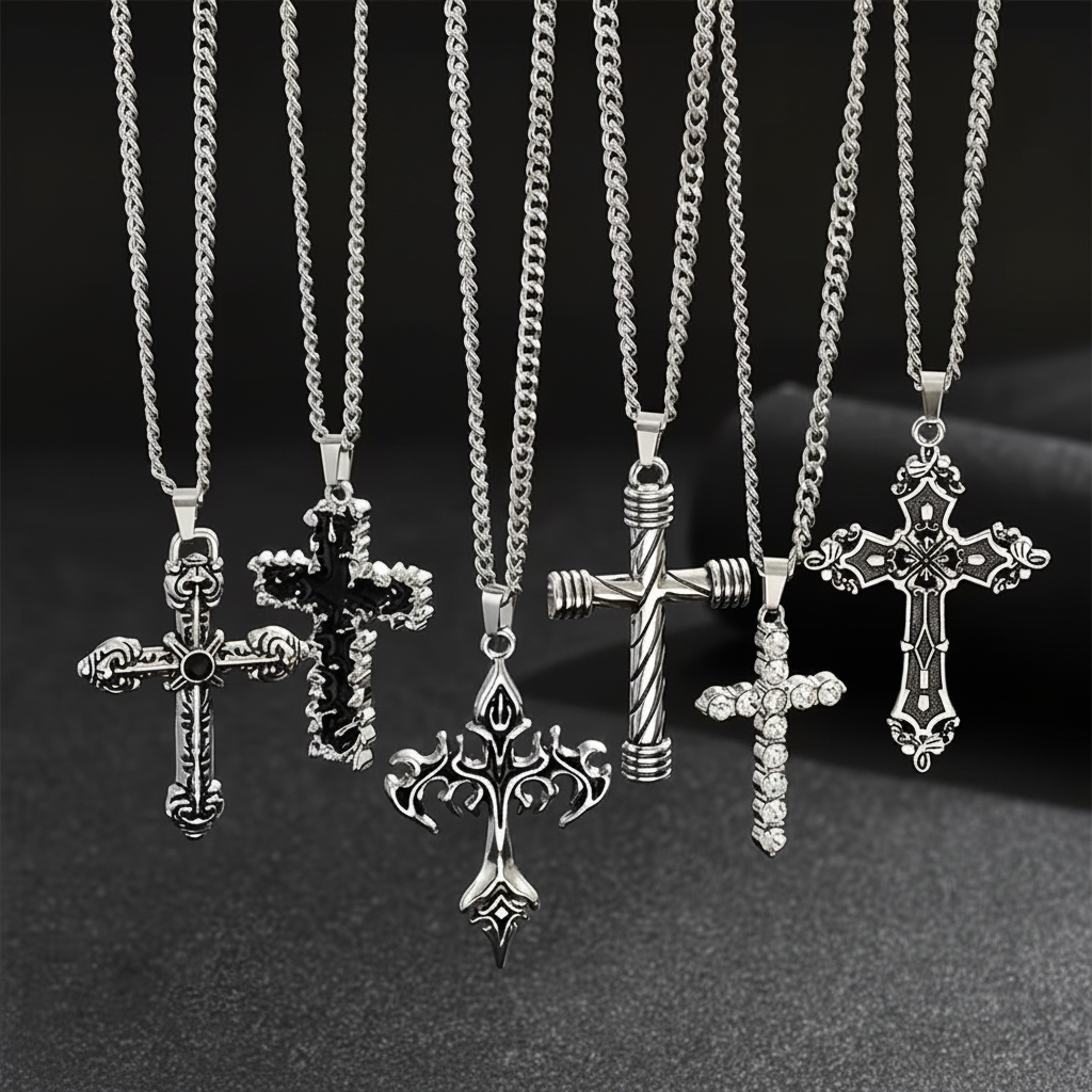 Gothic Cross Pendants Group Shot 3