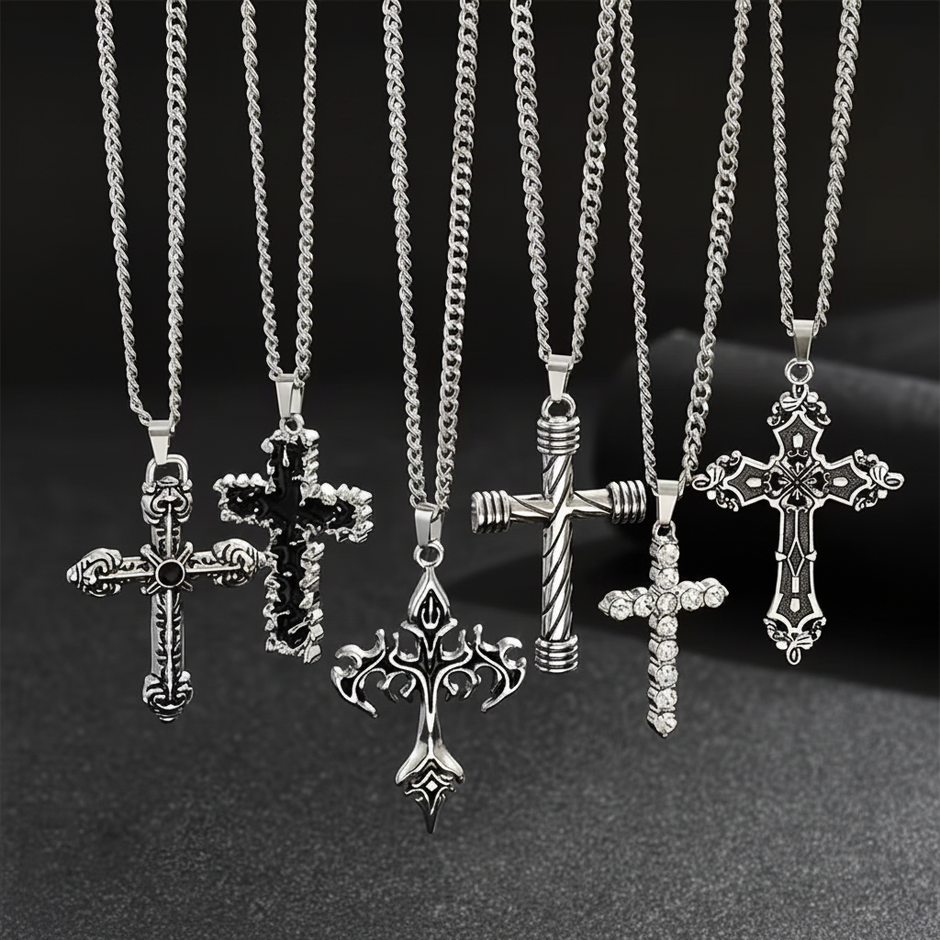 Gothic Cross Pendants Group Shot 3