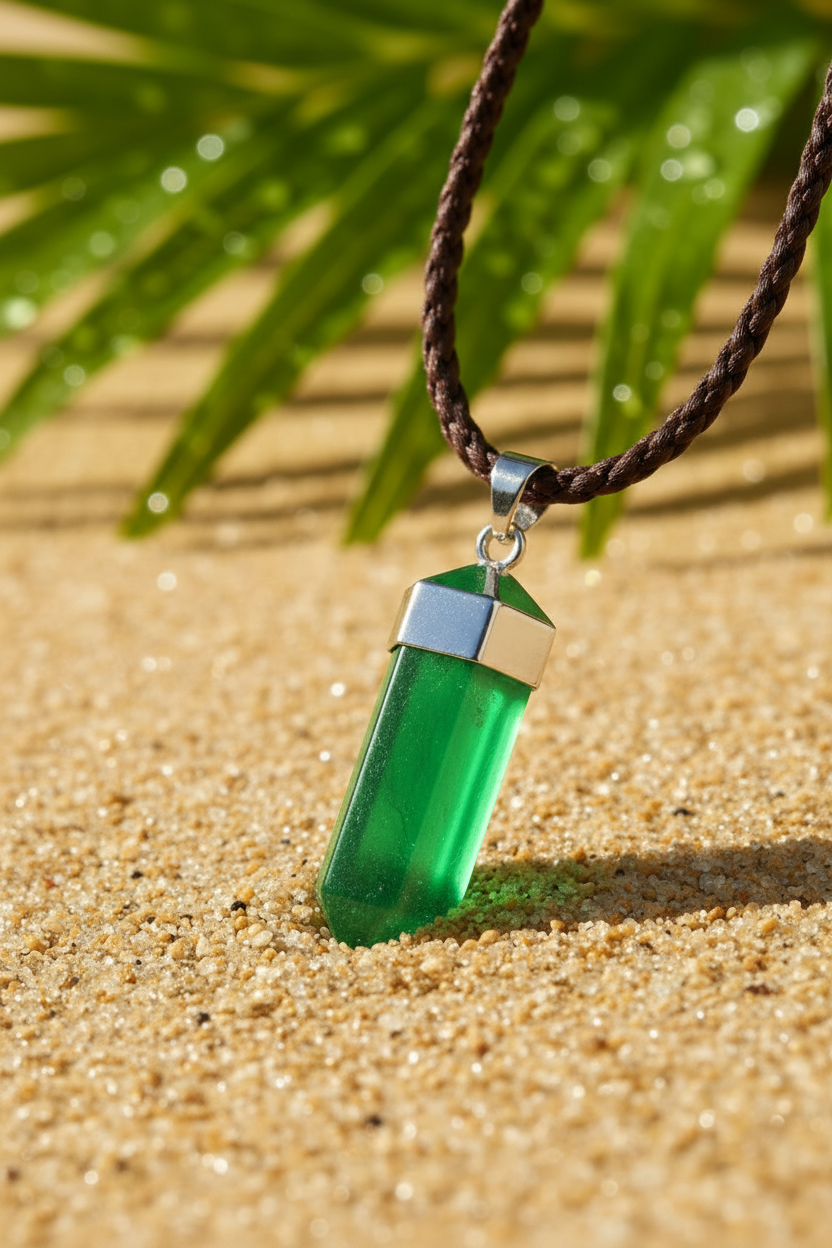 Green Crystal Close-up