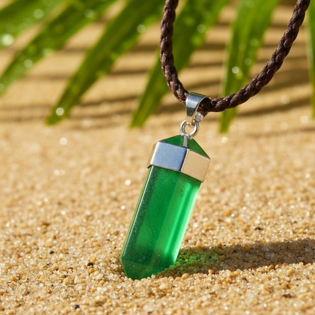 Green Crystal Close-up