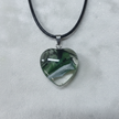Green swirl heart