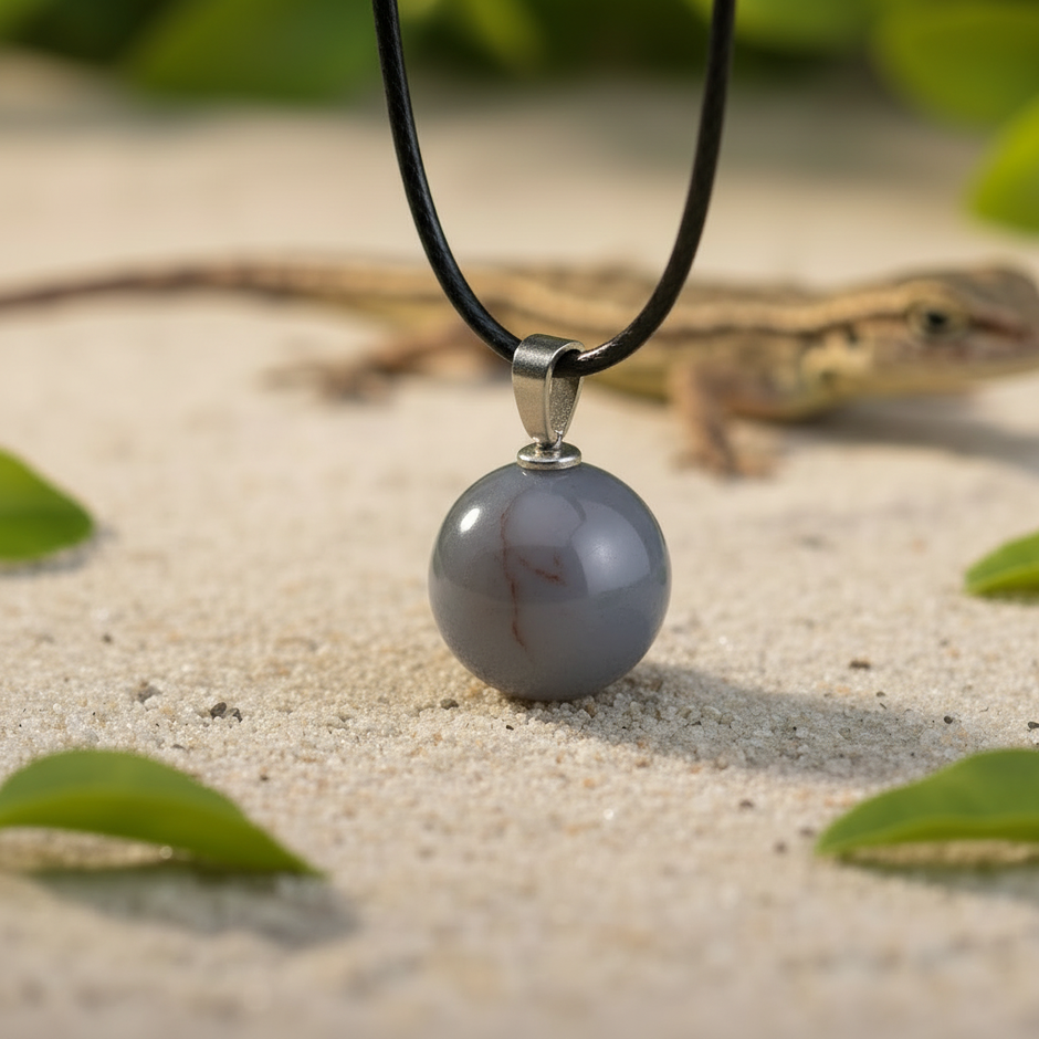 Grey Agate Side Angle