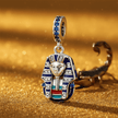 Handcrafted 925 Sterling Silver Egyptian Pharaoh Bracelet Charm - DP Online