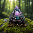 Handcrafted Constellation Amethyst Crystal Stone Resin Pyramid - DP Online