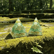 Handcrafted Green Aventurine Celtic Knot Crystal Stone Resin Pyramid - DP Online