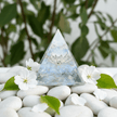 Handcrafted Lotus Crystal Stone Resin Pyramid - DP Online