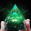 Handcrafted Malachite Crystal Stone Resin Pyramid - DP Online