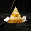 Handcrafted Selenite Crystal Stone Resin Pyramid - DP Online
