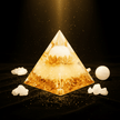 Handcrafted Selenite Crystal Stone Resin Pyramid - DP Online