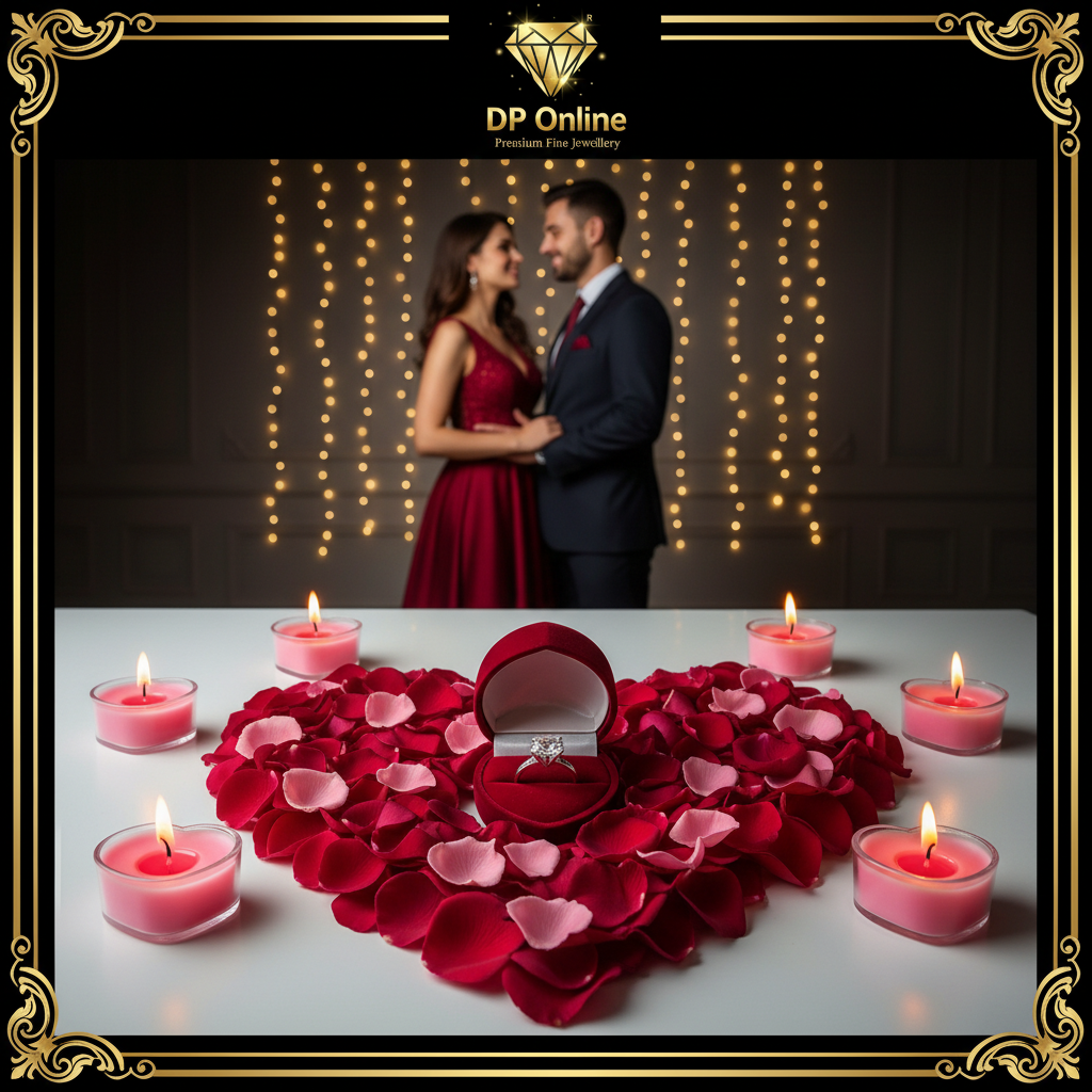 Heart Candle – Couple in Background