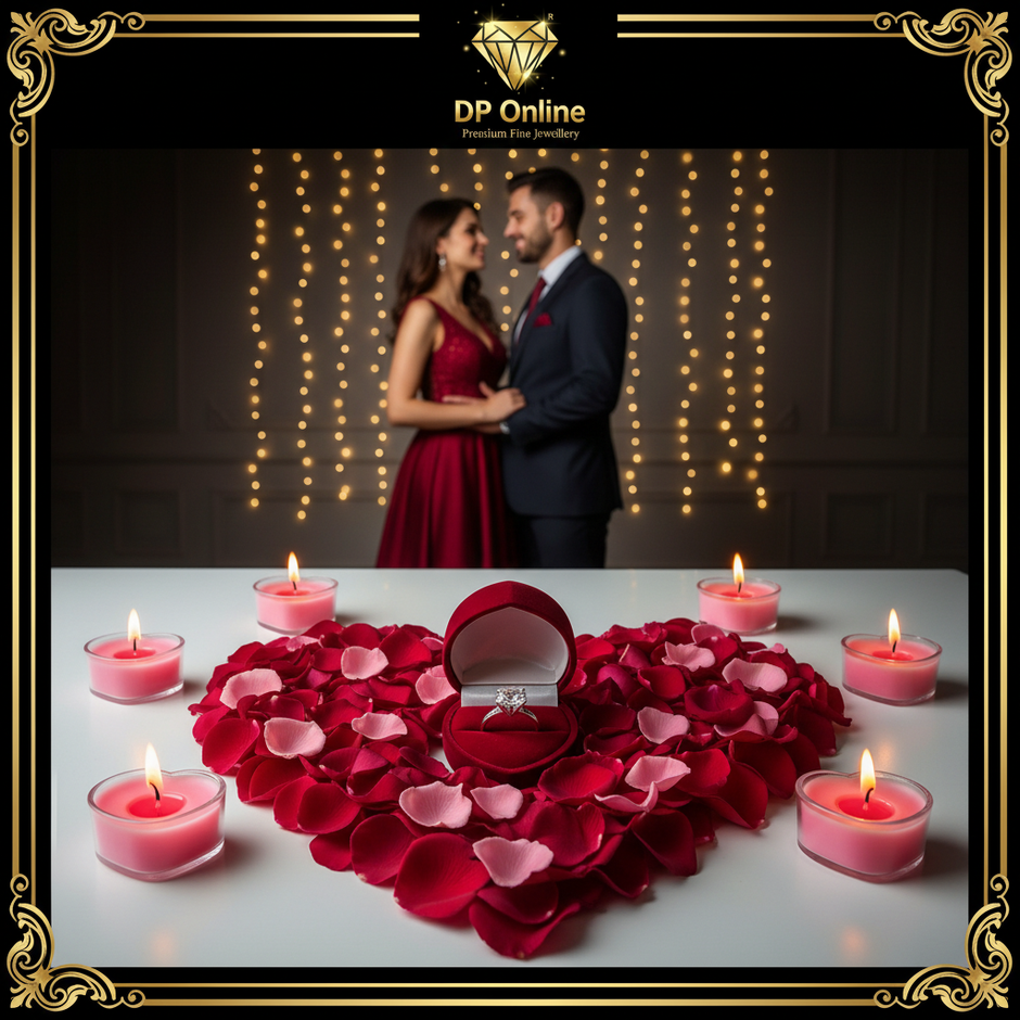 Heart Candle – Couple in Background