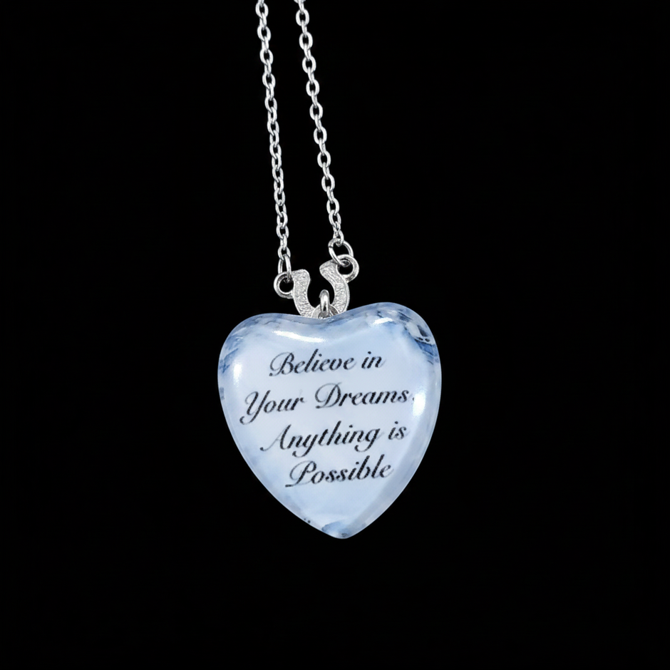 Horse Heart Necklace - Back Quote v2