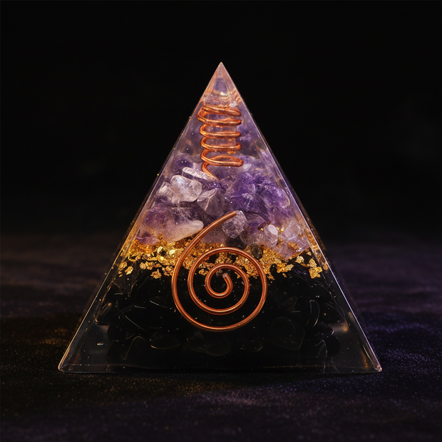 Image 3 — Black velvet gold violet rim