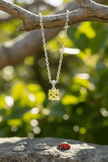Italian 925 Sterling Silver 6mm Yellow Citrine Cubic Zirconia Pendant - DP Online