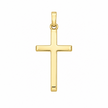 Italian 9ct Gold 20mm Cross Pendant Necklace - DP Online