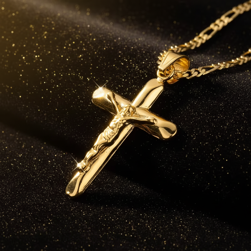 Jesus Crucifix Figaro - Angled