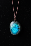 Labradorite Blue-Green Flash