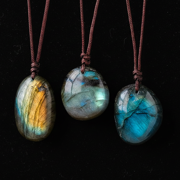 Labradorite Hero — Black Velvet
