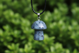 Labradorite Mushroom Pendant – Greenery