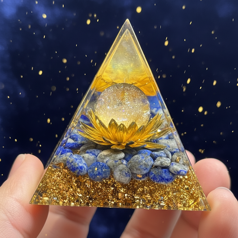 Lapis Lazuli Pyramid - Hand Hold