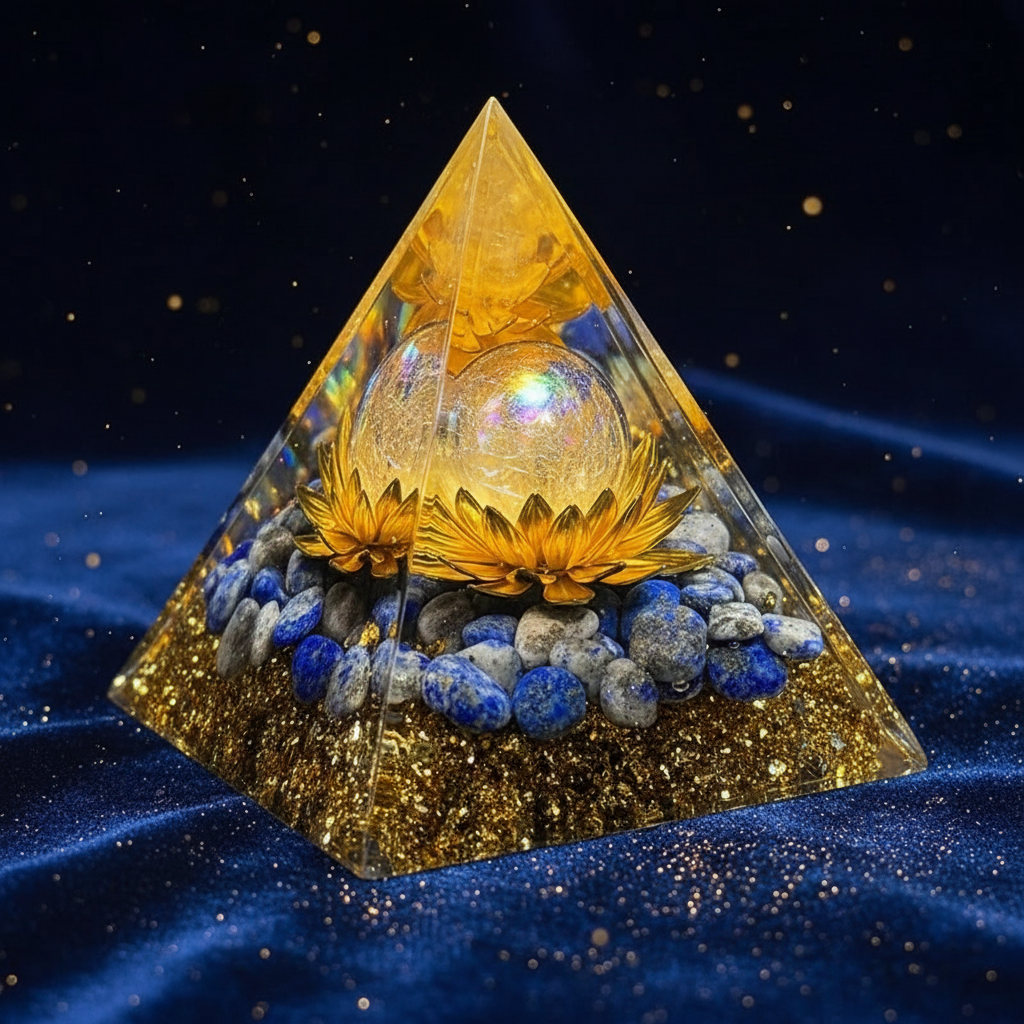 Lapis Lazuli Pyramid - Standalone Front