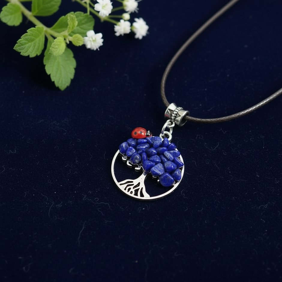 Lapis Lazuli Tree of Life Pendant