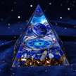 Lapis Yin Yang Pyramid - Front Hero