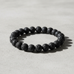 Lava Rock Bracelet on Concrete