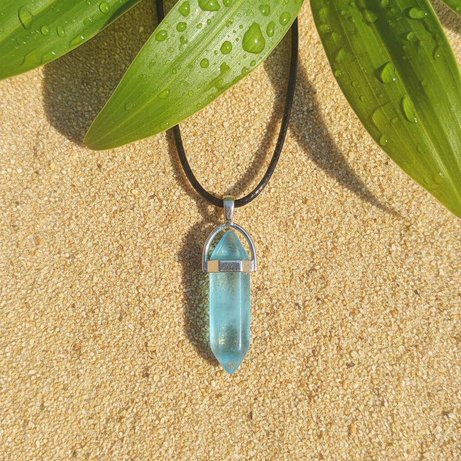 Light Blue Crystal Close-up