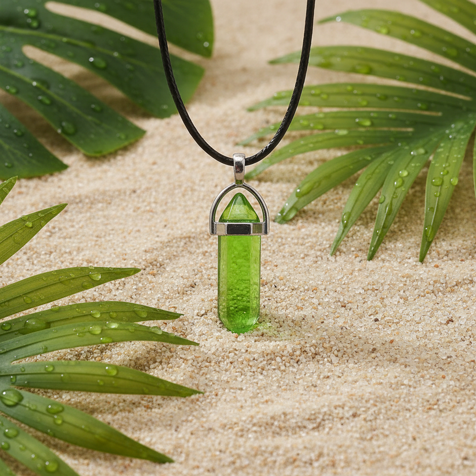 Lime Green Crystal Close-up