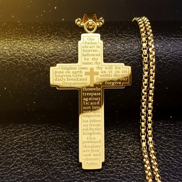 Lord's Prayer Cross - Front
