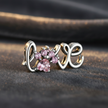 LOVE Paw Charm — Charcoal Angled