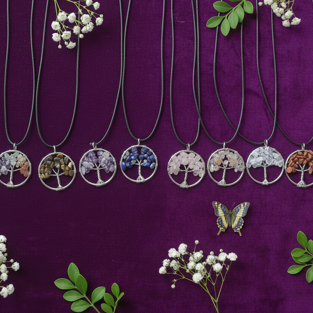 Main Group Photo - Grey Agate 6th Pendant