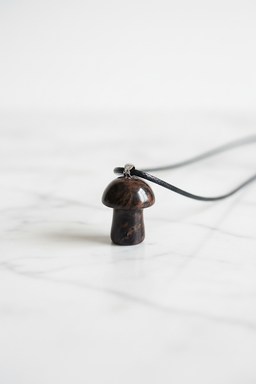 Middle Pendant - White Marble Background