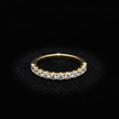 Moissanite Half Eternity Ring — V1 Clean
